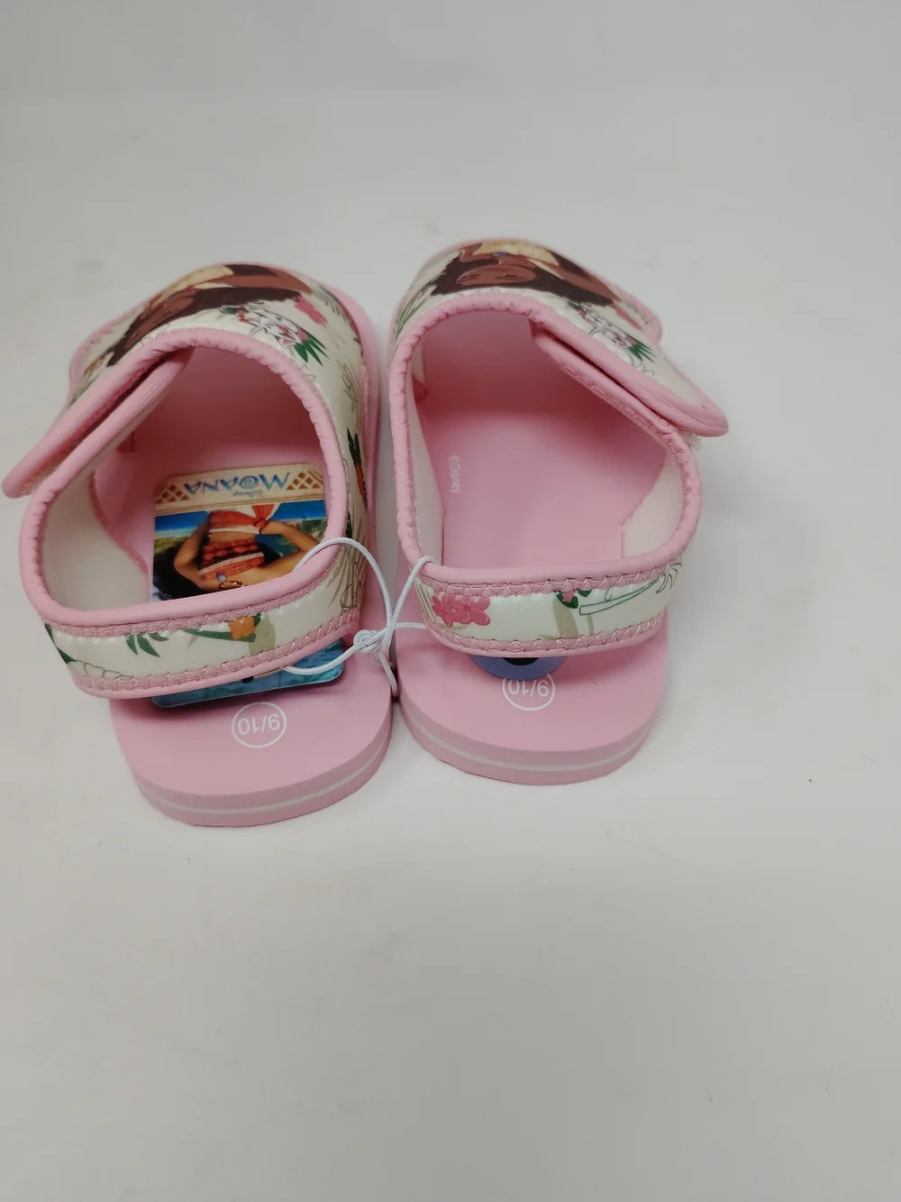 Disney Moana New Pink Girls Slide Sandals Size 9/10, Casualwear
